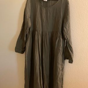 Son de Flor long sleeve smock dress